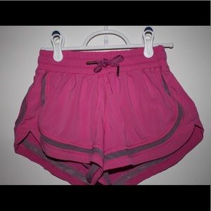 Lululemon Pink Hotty Hot Short 4”